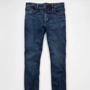 AMERICAN EAGLE AE STRETCH SKINNY JEAN DARKEST DAZZLER WASH 0 SHORT